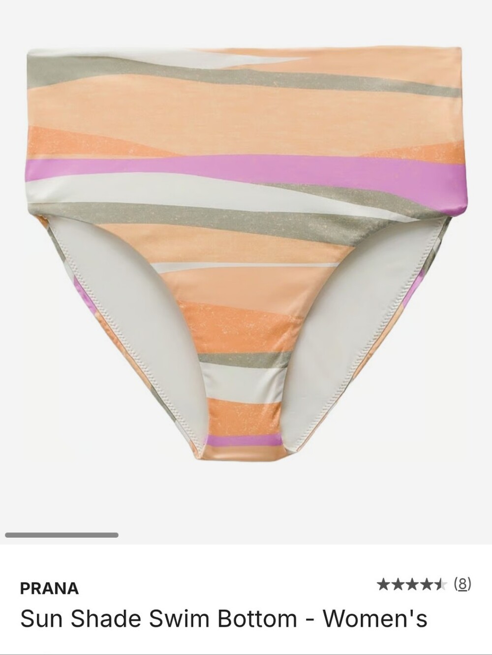 Prana Sun Shade High-Waist Bikini Bottom (Matching Top Available)